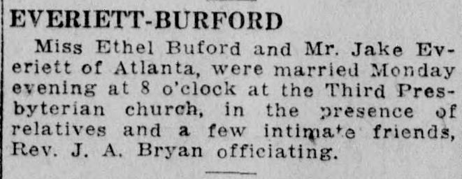 Ethel Buford-Jake Everiett